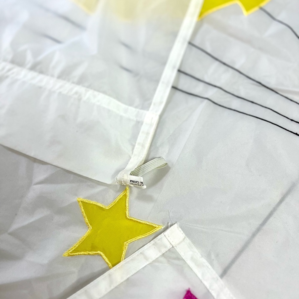 Colorful Smiley Balloon Party Flag. 28.5” X 38” - Picture 5 of 6
